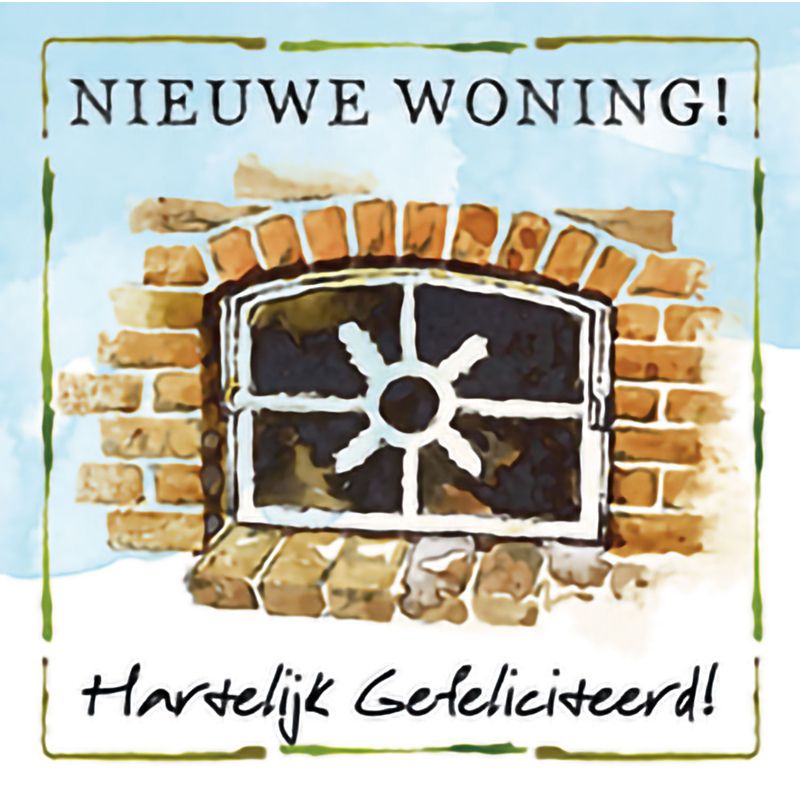 Kaart R. Poortvliet B Nieuwe Woning - Plenty Gifts