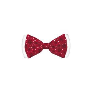 Bow Tie Satin Red Dog S