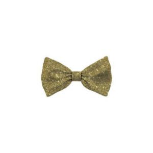 Bow Tie Glitter Gold Cat S