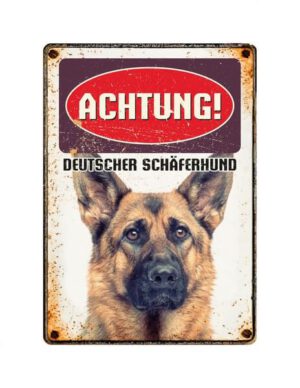 Schild Blech Deutscher Schaferhund