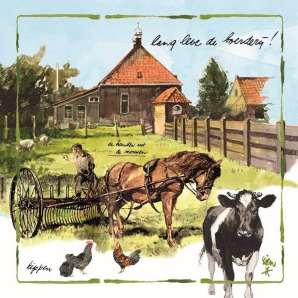 Kaart R. Poortvliet Boerderij De Boerderij