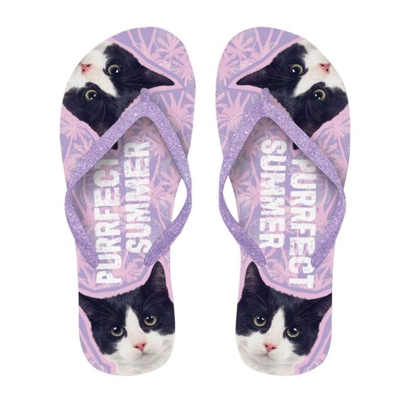Flip Flops Cat B&W 3739 Plenty Gifts