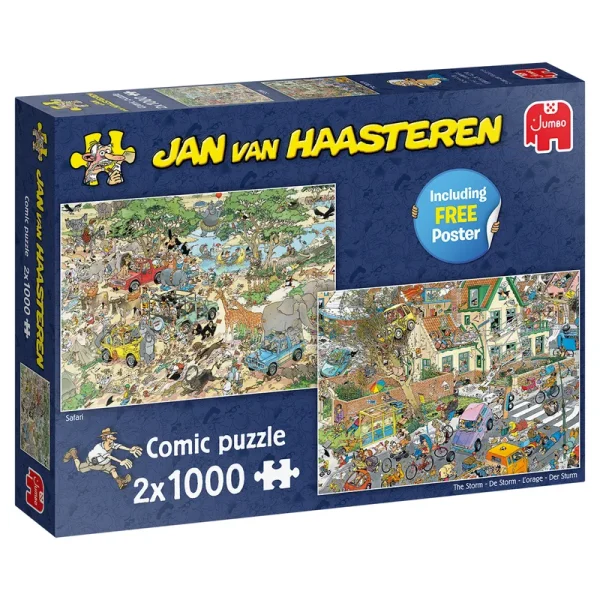 Puzzel JvH Safari & Storm 2x1000