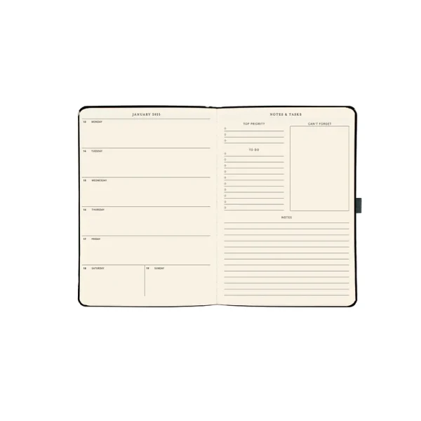 Agenda 25 Classic Black 18 mnd L – Bild 3